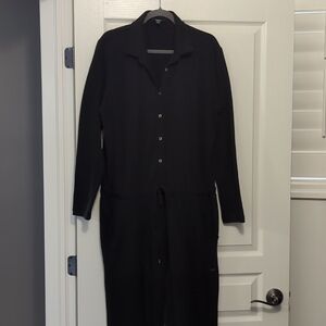 Hatley XL Black Terry Jumpsuit